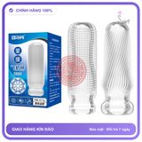 Cốc Trong Suốt Nhiều Gân Gai Kích Thích chính hãng - sạc USB, chất liệu an toàn cho da, dễ vệ sinh - giao hàng che tên kín đáo