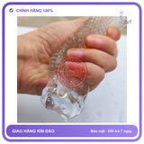 Cốc Trong Suốt Nhiều Gân Gai Kích Thích chính hãng - sạc USB, chất liệu an toàn cho da, dễ vệ sinh - giao hàng che tên kín đáo