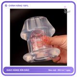 Phích Nông Hậu Môn Silicon Trong Suốt Nhiều Kích Thước 5.2cm chính hãng - sạc USB, silicone mềm mại, chất liệu an toàn cho da - giao hàng che tên kín đáo