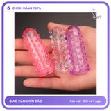 Bao Cao Su Ngón Tay Silicon Có Gai chính hãng - có gai nổi, ôm sát cảm giác thật, chất liệu latex an toàn - giao hàng che tên kín đáo