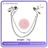 Kẹp Vú Dây Nối Có Núm Cao Su chính hãng - chất liệu an toàn cho da, dễ vệ sinh, êm ái khi dùng - giao hàng che tên kín đáo