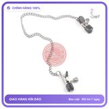 Kẹp Vú Chặt Bản Dày Đẹp Inox Núm Cao Su chính hãng - sạc USB, rung êm không tiếng động, chất liệu an toàn cho da - giao hàng che tên kín đáo