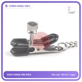 Kẹp Vú Chặt Bản Dày Đẹp Inox Núm Cao Su chính hãng - sạc USB, rung êm không tiếng động, chất liệu an toàn cho da - giao hàng che tên kín đáo