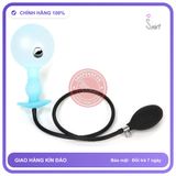 Plug Bơm Ass Lên Đến 13cm Dạ Quang/Đen chính hãng - sạc USB, silicone mềm mại, chất liệu an toàn cho da - giao hàng che tên kín đáo