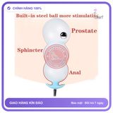 Plug Bơm Ass Lên Đến 13cm Dạ Quang/Đen chính hãng - sạc USB, silicone mềm mại, chất liệu an toàn cho da - giao hàng che tên kín đáo