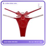 Quần Lót Lọt Khe Sexy Thêu Hoa Bướm Quyến T361 Đỏ chính hãng - phối ren, co giãn thoải mái, freesize - giao hàng che tên kín đáo