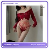 Quần Lót Lọt Khe Sexy Thêu Hoa Bướm Quyến T361 Đỏ chính hãng - phối ren, co giãn thoải mái, freesize - giao hàng che tên kín đáo