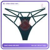 Quần Lót Lọt Khe Sexy Lưng Cao Đính Hạt T353 Xanh Ngọc chính hãng - chất lụa mát mềm, co giãn thoải mái, freesize - giao hàng che tên kín đáo