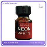 Popper Avenger Neon Party Red 10ml PWD USA chính hãng - chai 10ml, hương dịu không nồng, hàng chuẩn nhập khẩu - giao hàng che tên kín đáo