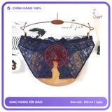 Quần Lót Sexy Ren Hoa Xẻ Đáy Gợi Cảm T306 Xanh Dương chính hãng - phối ren, co giãn thoải mái, freesize - giao hàng che tên kín đáo