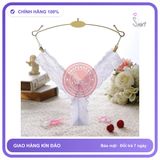 Quần Lót Ren Mềm Mịn Lọt Khe Siêu Mỏng T302 Trắng chính hãng - phối ren, co giãn thoải mái, freesize - giao hàng che tên kín đáo