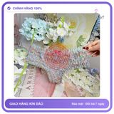 Quần Lót Lưng Thun Nhún Bèo Cạp Cao Đáng T303 Xám Xanh Hoa chính hãng - phối ren, co giãn thoải mái, freesize - giao hàng che tên kín đáo