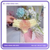 Quần Lót Lưng Thun Nhún Bèo Cạp Cao Đáng T303 Vàng Tim chính hãng - phối ren, co giãn thoải mái, freesize - giao hàng che tên kín đáo