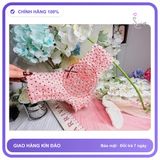 Quần Lót Lưng Thun Nhún Bèo Cạp Cao Đáng T303 Hồng Tim chính hãng - chất lụa mát mềm, phối ren, co giãn thoải mái - giao hàng che tên kín đáo