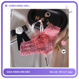 Quần Lót Lưng Thun Nhún Bèo Cạp Cao Đáng T303 Hồng Tim chính hãng - chất lụa mát mềm, phối ren, co giãn thoải mái - giao hàng che tên kín đáo