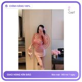 Váy Ngủ Sexy Ôm Body Tôn Dáng Phối Ren N163 Hồng chính hãng - co giãn thoải mái, freesize, chất vải mềm mát - giao hàng che tên kín đáo