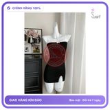 Váy Ngủ Sexy Ôm Body Tôn Dáng Phối Ren N163 Đen chính hãng - co giãn thoải mái, freesize, chất vải mềm mát - giao hàng che tên kín đáo
