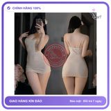 Váy Ngủ Ôm Body Tôn Dáng Phối Ren Siêu N258 Màu Be chính hãng - co giãn thoải mái, freesize, chất vải mềm mát - giao hàng che tên kín đáo