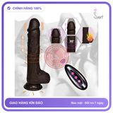 Dương Vật Giả Châu Phi rung nhấp chuyển động đẩy tới và lui Xoay Sưởi chính hãng - 9 chế độ rung, điều khiển từ xa, rung nhấp chuyển động đẩy tới và lui tự động - giao hàng che tên kín đáo