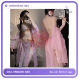 Cosplay Cổ Trang Trung Quốc Phối Kim Tuyến Gợi N881 Hồng chính hãng - co giãn thoải mái, freesize, chất vải mềm mát - giao hàng che tên kín đáo