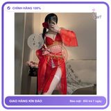 Cosplay Cổ Trang Trung Quốc Phối Kim Tuyến Gợi N881 Đỏ chính hãng - co giãn thoải mái, freesize, chất vải mềm mát - giao hàng che tên kín đáo