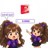 Bao cao su hương dâu OK hộp 3 cái