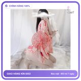 Áo Choàng Ngủ Kimono Hoa Anh Đào Sexy Gợi N742 chính hãng - chất lụa mát mềm, chất vải mềm mát, đường may tỉ mỉ - giao hàng che tên kín đáo