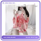 Áo Choàng Ngủ Kimono Hoa Anh Đào Sexy Gợi N742 chính hãng - chất lụa mát mềm, chất vải mềm mát, đường may tỉ mỉ - giao hàng che tên kín đáo