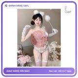 Đồ Lót Ren Cánh Tiên Chấm Bi Gợi Cảm N822 Trắng chính hãng - phối ren, co giãn thoải mái, freesize - giao hàng che tên kín đáo