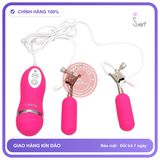 Kẹp Ti Rung OMYSKY Đầu Silicone, Chống Nước Hoàn chính hãng - 10 chế độ rung, sạc USB, điều khiển từ xa - giao hàng che tên kín đáo