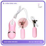 Kẹp Ti Rung OMYSKY Đầu Silicone, Chống Nước Hoàn chính hãng - 10 chế độ rung, sạc USB, điều khiển từ xa - giao hàng che tên kín đáo