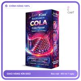 Bao Cao Su Love Kiss Maxxmen Cola Hộp 12 chính hãng - có gai nổi, hộp 12 cái, hỗ trợ kéo dài - giao hàng che tên kín đáo