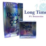 Bao cao su Doku Dom 002 long time 8% benzocain hộp 3 cái