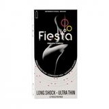 Bao cao su Fiesta Long shock - Ultra thin (trắng) hộp 12 cái