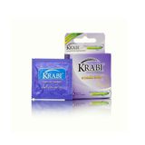 Bao cao su Krabi Smooth & Longtime trơn, kéo dài (tím) hộp 3 cái hàng có sẵn