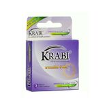 Bao cao su Krabi Smooth & Longtime trơn, kéo dài (tím) hộp 3 cái bản tiêu chuẩn