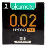 Bao cao su OKAMOTO 0.02 Hydro PU hộp 3 cái hàng có sẵn