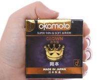 Bao cao su Okamoto Crown hộp 3 cái hàng có sẵn