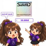 Bao cao su Safefit High Quality Malaysia Latex (màu xám) hộp 3 cái