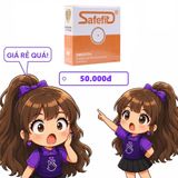 Bao cao su Safefit Smooth (cam) hộp 3 cái hàng có sẵn