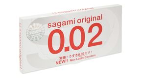 Bao cao su siêu mỏng 0.02 55mm Sagami Original hộp 2 cái hàng có sẵn