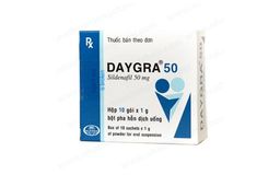 Bột pha hỗn dịch uống rối loạn cương dương Daygra 50 Abbott hộp 10 Gói mẫu mới