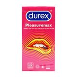 Combo 2 hộp bao cao su Durex Pleasuremax 12 cái tặng 1 hộp 3 cái hàng có sẵn