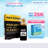 [Giảm 25k + quà tặng] Chai xịt kéo dài Max Power Oleo Lampo hộp 1 chai 12ml