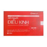Hỗ trợ bổ huyết, cải thiện tình trạng rối loạn kinh nguyệt Bổ Huyết Điều Kinh Greenhealth hộp 3 vỉ x 10 viên