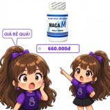 Hỗ trợ bổ thận, tráng dương Maca M Male Power hộp 1 lọ x 60 viên