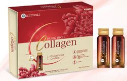 Hỗ trợ tăng cường đàn hồi cho da, giảm nguy cơ lão hóa da Dung Dịch Collagen (collagen peptide nhập khẩu từ Nhật) hộp 10 lọ x 30ml