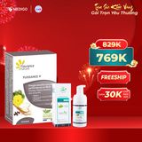 Hỗ trợ tăng cường sinh lực Puissance hộp 30 viên & Dung dịch vệ sinh nam giới DETOMEN hộp 1 chai 100ml
