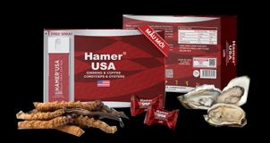 Kẹo sâm Hamer USA hộp 24 viên Tặng kèm chai xịt chống xuất tinh sớm chính hãng