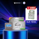 [MUA 1 TẶNG 1] Bao cao su siêu mỏng Krabi Ultrathin hộp 12 cái - Tặng 1 hộp 3 cái